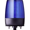 Lampa sygnalizacyjna LED 24 V AC/DC błyskanie, Obrotowe, Stałe, Stroboskop Niebieski Poziomo, montaż lampy, pionowo LED