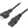 Kabel: 3X0,75Mm2, Cei 23-50 (L) Wtyk,Iec C13 Żeński, 1M Lt-319+501 H05vv-F...