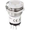 Renkforce RF-4707814 Bell Button Stainless Steel LED Ring 24 V Weatherproof