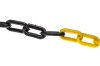 Ogniwo łańcucha do słupków odgradzających długość taśmy 25m Bariera łańcuchowa Czarny, żółty