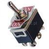 Przeł. hebel. KN3C-202 stabilny 6A 250V, 2x ON-ON