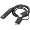 Adapter karta dźwiękowa USB-C/USB-A na Jack 3,5mm TRRS M/F 153560 /1m/