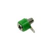 GNIAZDO BANAN 4mm ZIELONE 2.108 15mm PRZYKRĘCANE