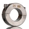 Pierścień osadczy, mocowanie: Śruba zaciskowa, śred. wału: 25mm, Stal nierdzewna