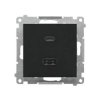 Simon 55 Ładowarka USB C+A (moduł), 30 W, 230V czarny mat TEC2CAQ.01/149