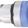 Łeb przycisku, Ø 40 mm, IP66, IP67, kolor: Niebieski Sprężyna powrotna, Schneider Electric, Harmony XB4 22 mm