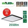 Plafoniera LED AZPO LED 22WCCT-L-B IP54 kwadratowy 2550lm 3000/4000/6000K barwa neutralna/ciepła/zimna czarny 31535