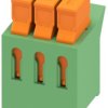 PCB terminal, 3 pole, pitch 3.81 mm, AWG 26-22, 5 A, cutting connection, green, 1706183