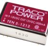 Konwerter DC/DC TEN 5, Uwe 18V dc, Uwe 9V, Uwy 12 V dc, TRACOPOWER 500 mA 5 W -40 °C 85 °C Otwór przelotowy