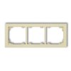 DECO Ramka 3 potrójna uniwersalna z tworzywa DECO Pastel Matt orzech ziemny 44DR-3 KARLIK