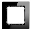 DECO Ramka uniwersalna - efekt szkła (ramka: czarna: spód: czarny) czarny 12-12-DRS-1 KARLIK
