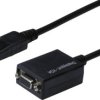 adapter DisplayPort, VGA Digitus AK-340403-001-S AK-340403-001-S, [1x złącze męskie DisplayPort - 1x złącze żeńskie VGA]