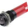 Lampka kontrolna do montażu panelowego 24V ac/dc, czerwona 14mm LED Końcówka lutownicza RS PRO