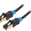 Vap-A06-B1500 Patch Cord S/Ftp 6 Cu Pvc Czarny 15M Rj45 Wtyk,Z Obu Stron