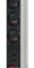 Przedłużacz biurkowy Tower-Power 3-gniazda + 2xUSB 2m H05VV-F 3G1,5 z wyłącznikiem 1396201013
