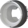 Light attachment, unlit, waistband round, front ring silver gray, mounting Ø 22.5 mm, 216776