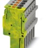 Plug, push-in connection, 0.14-1.5 mm², 7 pole, 17.5 A, 6 kV, green/yellow/gray, 3212566