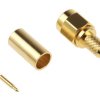 Złącze koncentryczne Montaż na kablu Męski 50Ω typ złącza Złącze SMA 0 → 12.4GHz Połączenie zagniatane typ kabla RG58A
