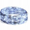 Lampki choinkowe na druciku 10 LED na baterie-białe zimne