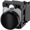 Siemens 3SU11000AB101CA0 3SU1100-0AB10-1CA0 Przycisk pierścień przedni z tworzywa sztucznego, okrągły przycisk czarny 1