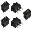 Opencircuit Rocker switch 1 pole 3 pin - 5 pieces