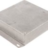 Aluminum die cast enclosure, (L x W x H) 120 x 120 x 34 mm, natural, IP54, 1590QF