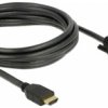 Delock HDMI / DVI kabel Wtyczka HDMI-A, DVI-D 24+1pin. Złącze 3 m czarny 85655 potrójne ekranowanie, styki pozłacane Kab
