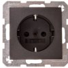 B.Kwadrat/B.3/B.7 Gniazdo pojedyncze z/u SCHUKO antracyt mat 47231606