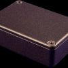 Aluminum die cast enclosure, (L x W x H) 80 x 55 x 21 mm, black (RAL 9005), IP54, 1550PBK