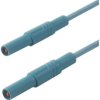 MLS GG 200/1 BL Przewód PVC 1,0mm2, 2,0m, 2x wt.pr 4mm, czerwony stała tuleja osłon., bezp. 1kV=/~, kat.III, 16A, 934 076-102, H