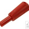 Wtyk bananowy 4mm;25.501.1;32A/600V czerwony;bezpieczny;wtykany(gn.4mm)