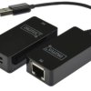 Przedłużacz USB 1.1 po skrętce kat.5e/6 UTP/SFP do 45m DA-70139-2