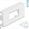 81302 Easy 45 rectangular module cover, 12.5 x 21.5 mm, 45 x 22.5 mm,