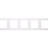 ASFORA Ramka pięciokrotna pozioma biała EPH5800521