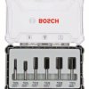 Zestaw frezów do rowków, trzpień 8 mm, 6 sztuk Bosch Accessories 2607017466