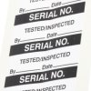 Etykieta samoprzylepna z nadrukiem tekst Serial No 140 szt. RS PRO Klej