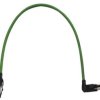 System cable, RJ45 plug, straight to RJ45 plug, angled, Cat 5, PVC, 4 m, green, 09470502091