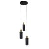 Lampa wisząca Tirana 3xE27 czarna LP-945/3P BK Light Prestige