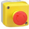 Surface mount housing, 1 emergency stop/emergency off button, 2 Form B (N/C), latching, XALK178FH7