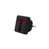Adapter podr. AC/AC wt.PL/gn.GB- USA Czarny Przejściówka