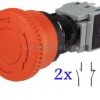 Przycisk LAS1-BY-22TSB bezpieczeństwa 16mm 4 tory