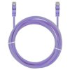 Patchcord S/FTP kat.6A PiMF kabel sieciowy LAN 2x RJ45 linka LSOH fioletowy 1m NEKU