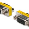Gender changer, D-Sub socket, 15 pole to D-Sub socket, 15 pole, straight, AK-610512-000-I