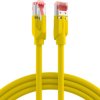 Patch cable, RJ45 plug, straight to RJ45 plug, straight, Cat 5e, S/UTP, PUR, 1 m, yellow, K8032.1