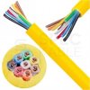 Kabel alarmowy YTDY 8x0,5mm żółty 100V domofonowy bezhalogenowy LSOH B2ca drut SATEC