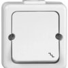 JANTAR Łącznik schodowy n/t IP44 biały /przykręcany klawisz/ WNT-5J