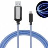 KABEL USB MICRO 1M SWIECACY NIEB.