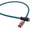 Kabel Ethernet Cat5 długość 500mm Z zakończeniem Phoenix Contact PUR średnica 6.4mm