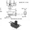 Przełącznik suwakowy 2-poz 1-tory 3p h=7mm