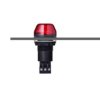 Lampa sygnalizacyjna LED 230–240 V AC Migające, stałe Czerwony Montaż na podstawie, montaż panelowy LED